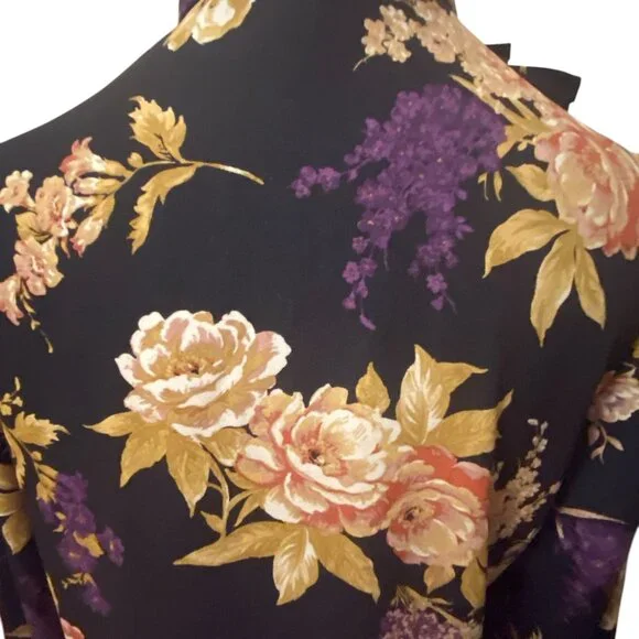 Ralph Lauren Floral Print Ruffle Blouse - Picture 4 of 7